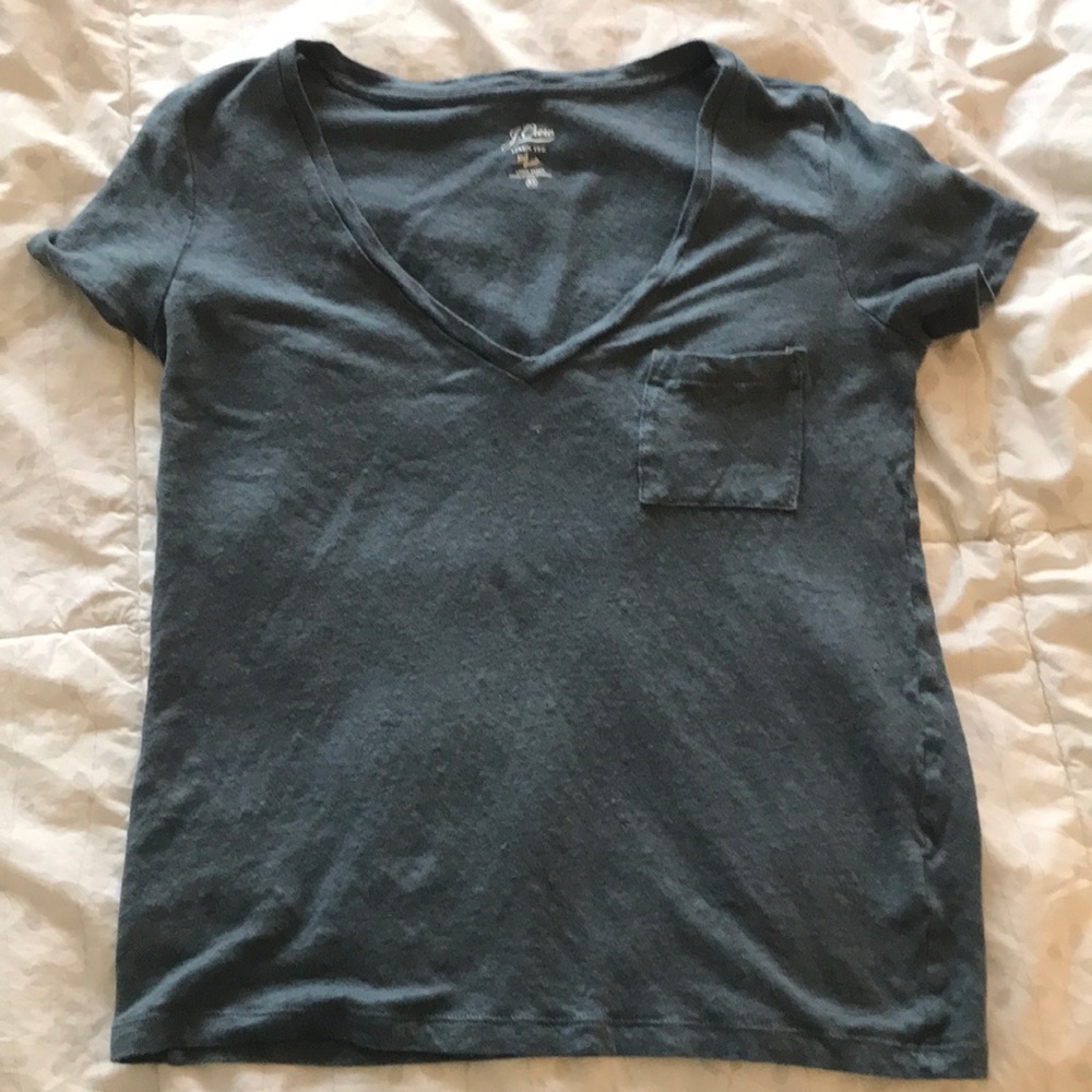 J crew knitwear v neck tee